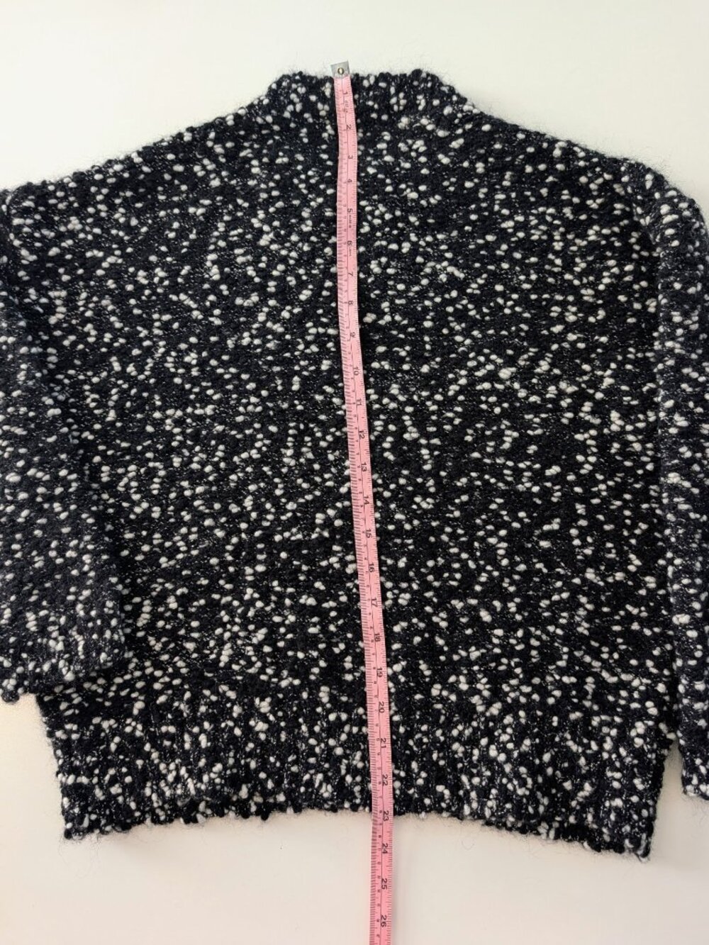 Sezane Juliette Jumper Black & White Speckled Knit Sweater, Size Small - Picture 8 of 12